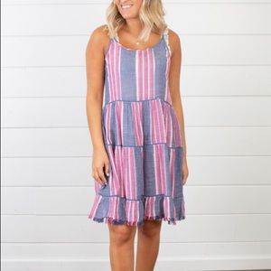 BRAND NEW COLORFUL BEACHY DRESS